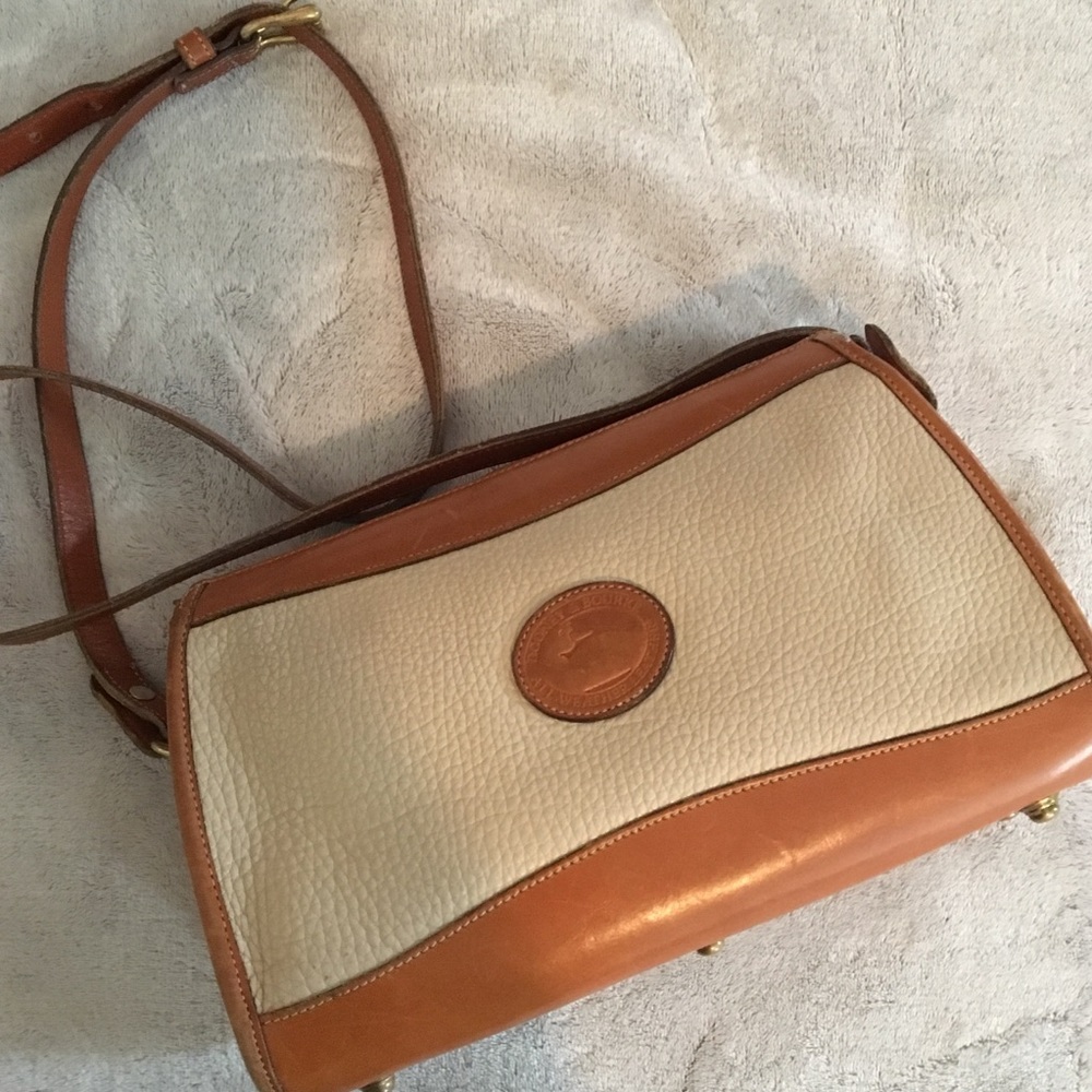 Dooney & Bourke Vintage Cream and Tan Purse